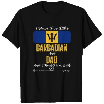 Discover Barbadian Dad Barbados Flag Sunglasses T Shirts