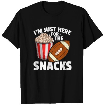 Discover Football Popcorn Snack Food Lover T Shirts