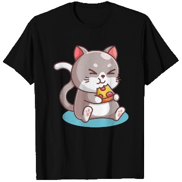 Discover Cat Eating A Pizza T Shirts