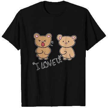 Discover i love you teddy bear couple T Shirts