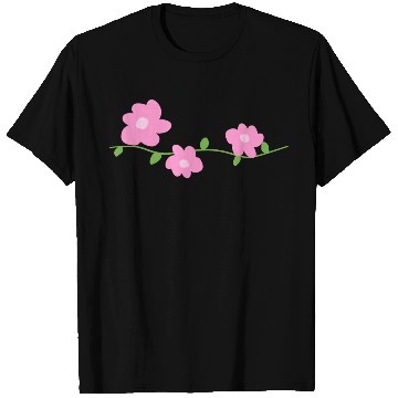 Discover pink flowers plants symbol nature T Shirts