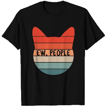 Discover Ew People Cat Retro Sunset Colors T Shirts