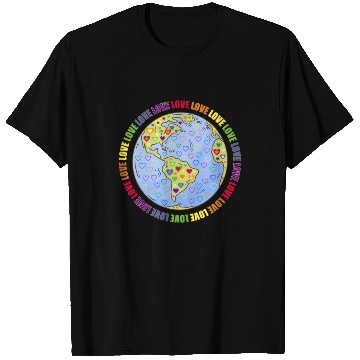 Discover LGBT Pride Rainbow Hearts Lesbian Gay Bi Trans T Shirts