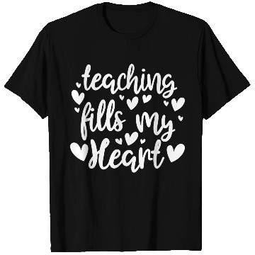 Discover Teaching Fills My Heart Valentine Gift Teacher T Shirts