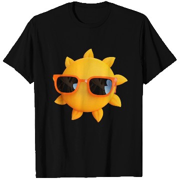 Discover Sun 3d summer yellow nature T Shirts