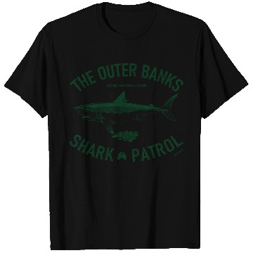 Discover OBX Shark Patrol OBX Vintage Dark Green T Shirts