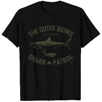 Discover OBX Shark Patrol OBX Vintage Army Green T Shirts