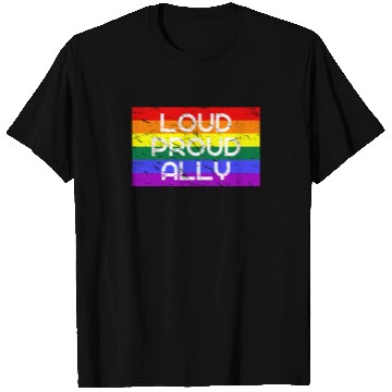 Discover Loud Proud Ally for LGBT LGBTQ Community T Shirts
