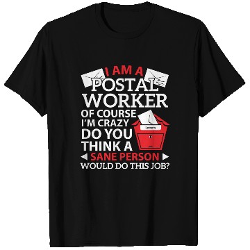Discover I Am Postal Worker Mail Carrier Mailman Profession T Shirts