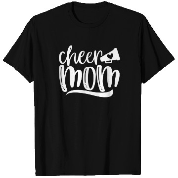 Discover Womens Cheer Mom T Shirts Megaphone with Heart Accen