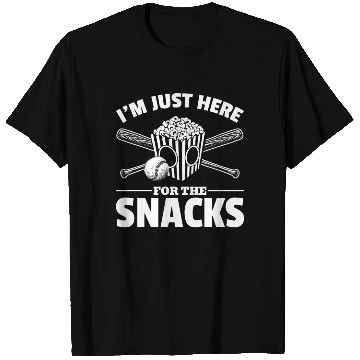 Discover Popcorn Baseball Snack Food Lover T Shirts