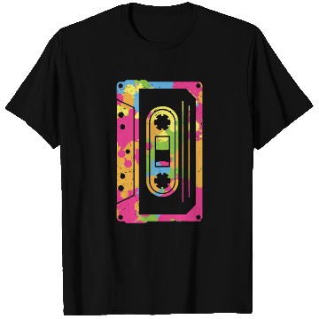 Discover Colorful Retro Cassette Tape T Shirts