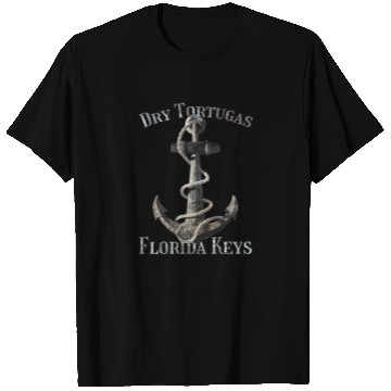 Discover Dry Tortugas Florida Keys Vacation Nautical Anchor T Shirts