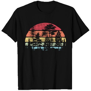 Discover Retro Style Wildlife Trees Outdoors Nature Forest T Shirts