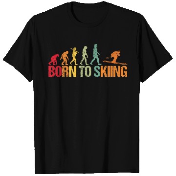 Discover Evolution of Skiing T Shirts