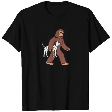 Discover Bigfoot Sasquatch Walking Dalmatian T Shirts
