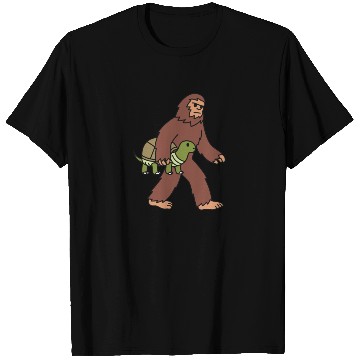 Discover Bigfoot Sasquatch Walking Tortoise T Shirts