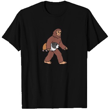 Discover Bigfoot Sasquatch Walking Guinea Pig T Shirts