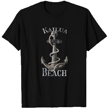 Discover Kailua Beach Hawaii Nautical Anchor Sailing T Shirts