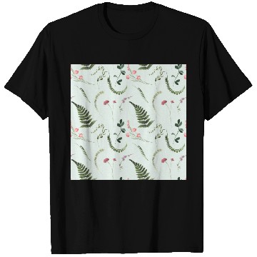 Discover Watercolor Wildflowers Botanical Pattern T Shirts