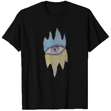 Discover Draw the world in the middle is an eye design T Shirts