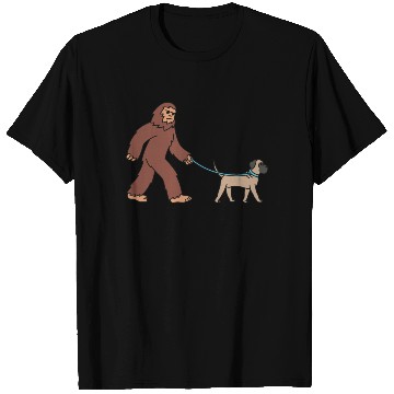 Discover Bigfoot Sasquatch Walking English Mastiff T Shirts