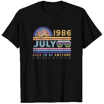 Discover Building Year 1986 In July T Shirts