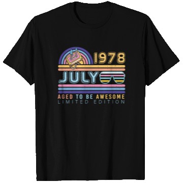 Discover Brilliant Gift For July 1978 T Shirts
