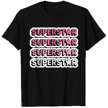 Discover SUPERSTAR!!!!!! (Pink/White T Shirts