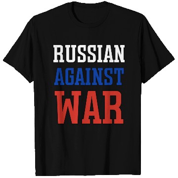Discover Russian Against war outline T Shirts