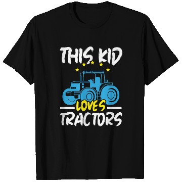 Discover This Kid Loves Tractors Farming Farmer Agriculture T Shirts