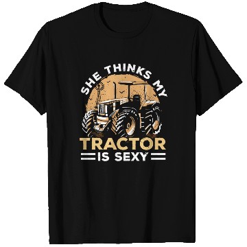 Discover She Thinks My Tractor Is Easy Farmer Agriculture T Shirts