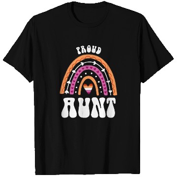 Discover Proud Aunt Lesbian Pride Rainbow T Shirts