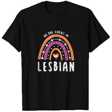 Discover No One Knows Im Lesbian Rainbow T Shirts