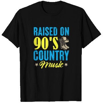 Discover Raised On 90's Country Music Cowboy Cowgirl T Shirts
