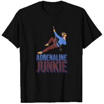 Discover Adrenaline Junkie Rock Climbing T Shirts