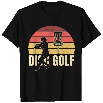 Discover Disc Golf Retro Sunset T Shirts