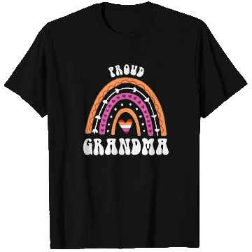 Discover Proud Grandma Lesbian Pride Rainbow T Shirts