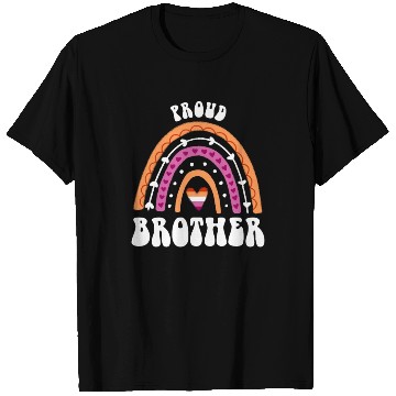 Discover Proud Brother Lesbian Pride Rainbow T Shirts