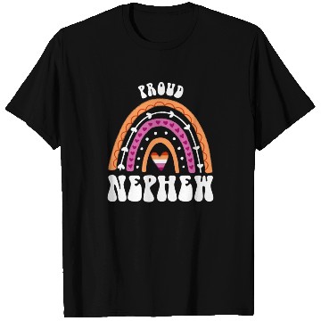 Discover Proud Nephew Lesbian Pride Rainbow T Shirts