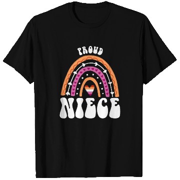 Discover Proud Niece Lesbian Pride Rainbow T Shirts