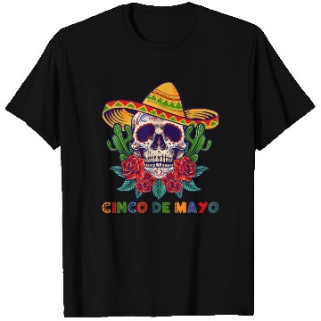 Discover Cinco De Mayo Mexican Cross Sunglasses Skull Musta T Shirts