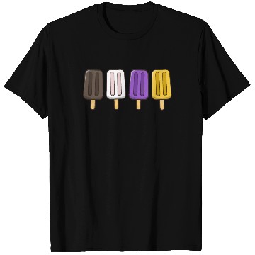 Discover Gender Nonbinary Popsicles 4th of July Subtle T Shirts