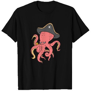 Discover Pirate Octopus For Octopus Lover T Shirts