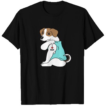 Discover I Love Mom Tattoo Jack Russell Terrier T Shirts