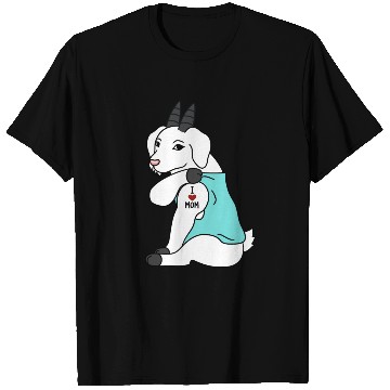 Discover I Love Mom Tattoo Goat T Shirts