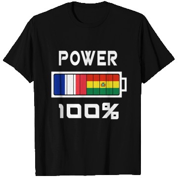 Discover Bolivia and France Power 100% T Shirts