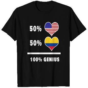 Discover USA and Colombia Genius / Gift T Shirts