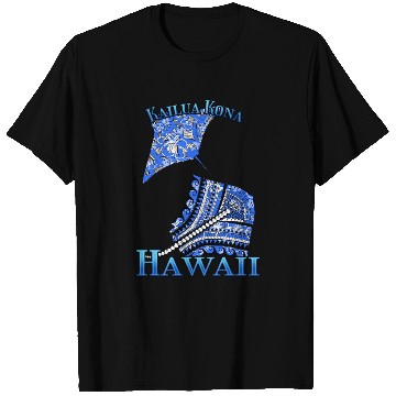 Discover Kailua Kona Vacation Tribal Stingrays T Shirts