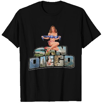 Discover San Diego Pin Up T Shirts